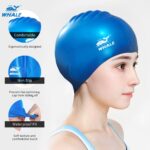 Anti-slip unisex silicone swim cap