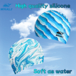 Unisex silicone swimming cap