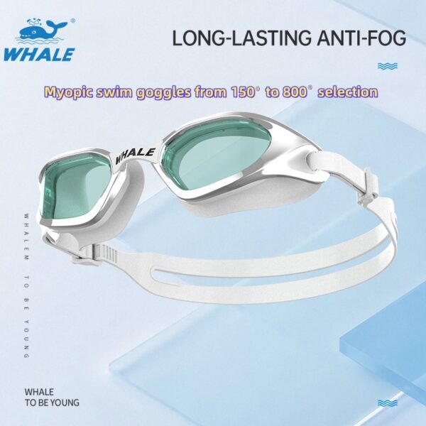 OPT-48000 swim gear Myopia lenses from 150 to 800 degrees optional swimming adult goggles