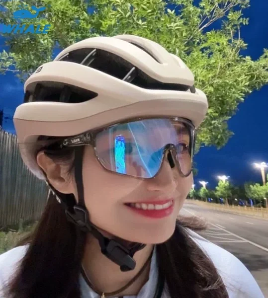 NMPCYDJ-300 WHALE brand sports cycling goggles color-changing anti fog day and night sports gears