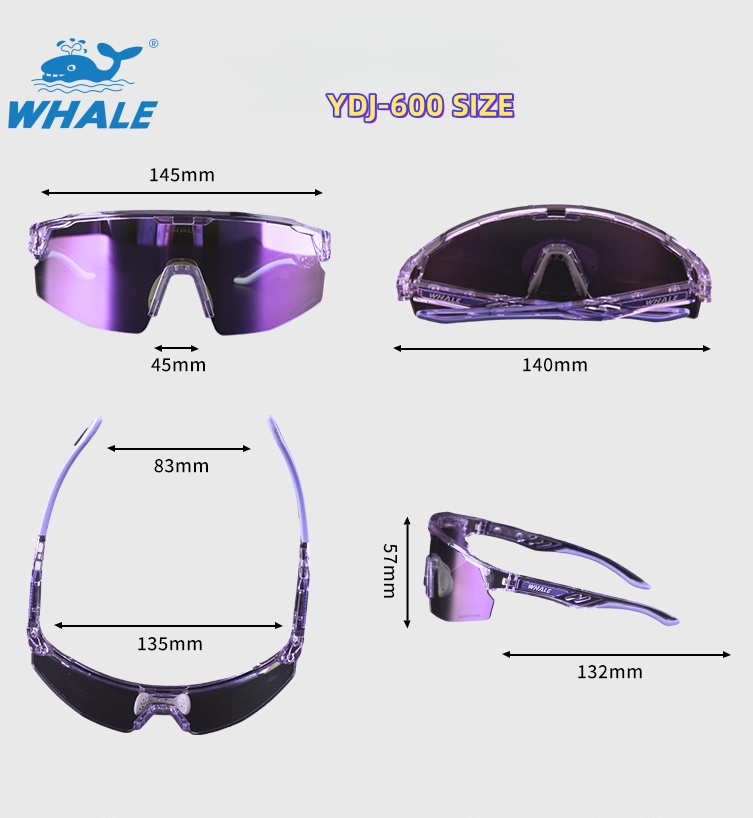 WHALE sports cycling glasses