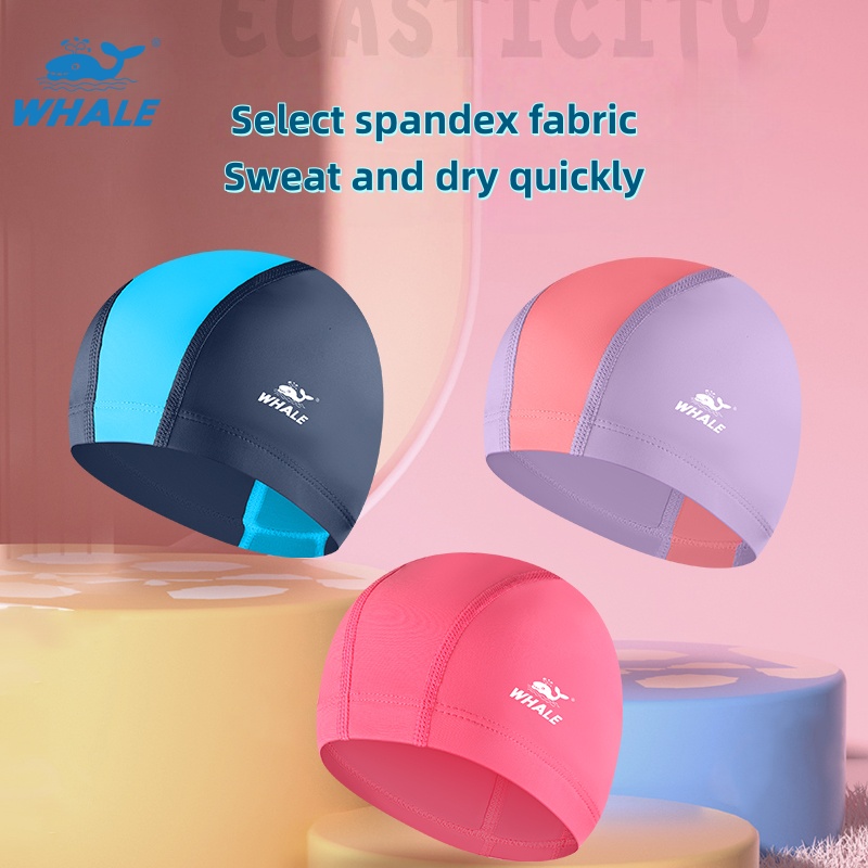 Colorful silicone swim caps