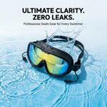 WHALE 8800 adult swim goggles with integrated earplugs