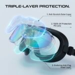WHALE 8800 triple-layer anti-scratch UV and anti-fog lens