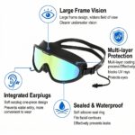 WHALE 8800 integrated earplugs and waterproof seal