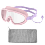 WHALE 9000 CF-9001 pink and lavender kids swim goggles