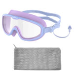 WHALE 9000 CF-9003 periwinkle and lavender kids swim goggles